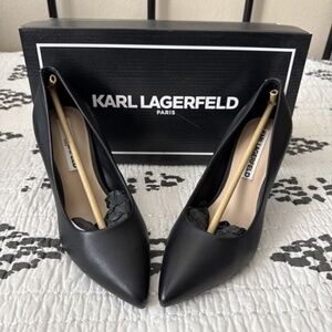 Karl Lagerfeld Black Pump Heels – Size 5.5 – Like New